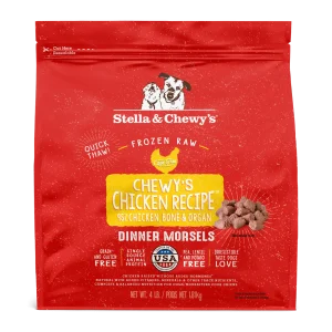 Stella & Chewy's Frozen Raw Dinner Patties for Dogs - Chewy's Chicken - 4 lb.