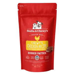 Stella & Chewy's Frozen Raw Dinner Patties for Dogs - Chewy's Chicken - 6 lb.