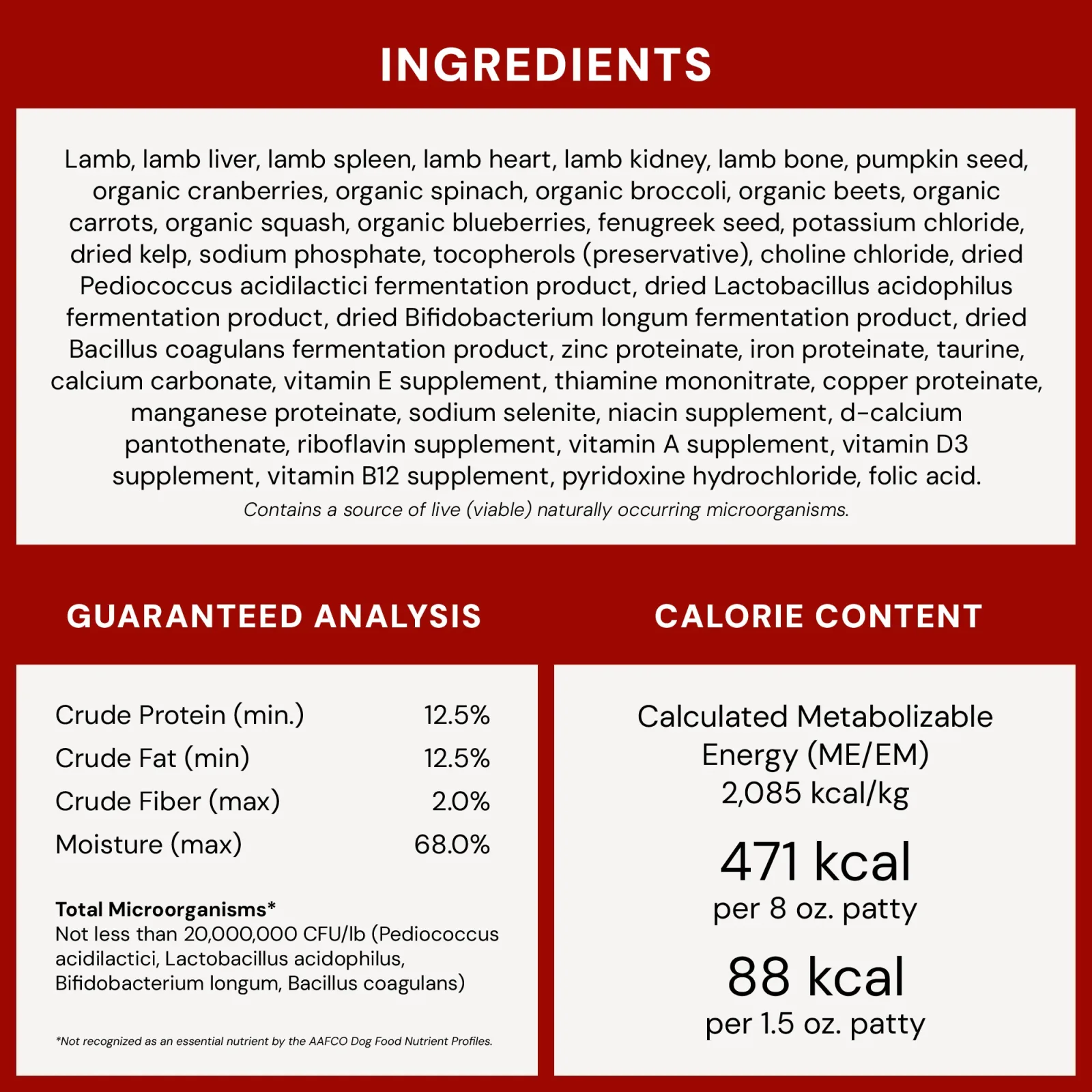 Stella & Chewy's Frozen Raw Dinner Patties for Dogs - Dandy Lamb - 3 lb. - Image 2