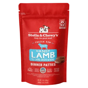 Stella & Chewy's Frozen Raw Dinner Patties for Dogs - Dandy Lamb - 3 lb.