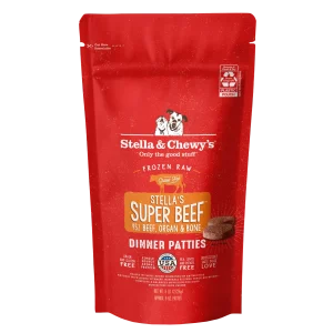 Stella & Chewy's Frozen Raw Dinner Patties for Dogs - Stella's Super Beef - 6 lb.
