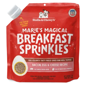 Stella & Chewy's Marie's Magical Dog Freeze Dried Breakfast Sprinkles Bacon, Egg, & Cheese