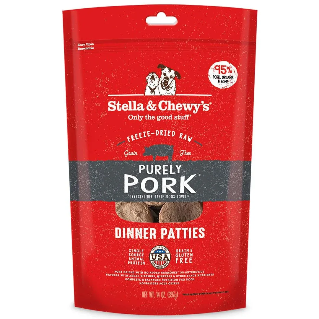Stella& Chewy's Purely Pork- Dinner Patty 14oz {L+1x} 860339