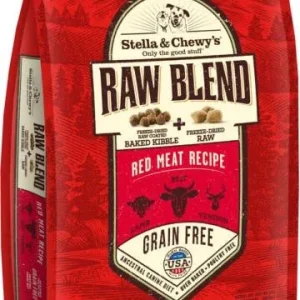 Stella & Chewy's Raw Blend Red Meat Recipe Kibble 10lb {L-1x} 860220