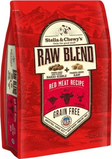 Stella & Chewy's Raw Blend Red Meat Recipe Kibble 10lb {L-1x} 860220