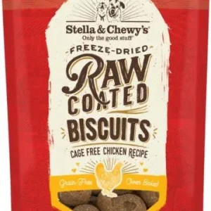 Stella & Chewy's Raw Coated Biscuits Cage-Free Chicken Recipe 9 oz {L+1x} 860256