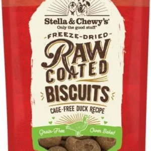 Stella & Chewy's Raw Coated Biscuits Cage-Free Duck Recipe 9 oz {L+1x} 860257