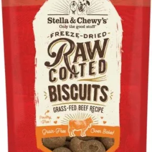 Stella & Chewy's Raw Coated Biscuits Grass-Fed Beef Recipe 9 oz {L+1x} 860255