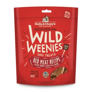 Stella & Chewy's Wild Weenies Grain Free Red Meat Recipe Freeze Dried Raw Dog Treats