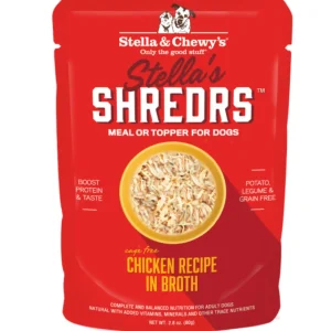 Stella’s Shredrs Cage Free Chicken Recipe in Broth for Dogs - 2.8 oz. Pouch