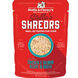 Stellas' Shredrs Cage-Free Chicken & Salmon Recipe for Dogs - 2.8 oz. Pouch