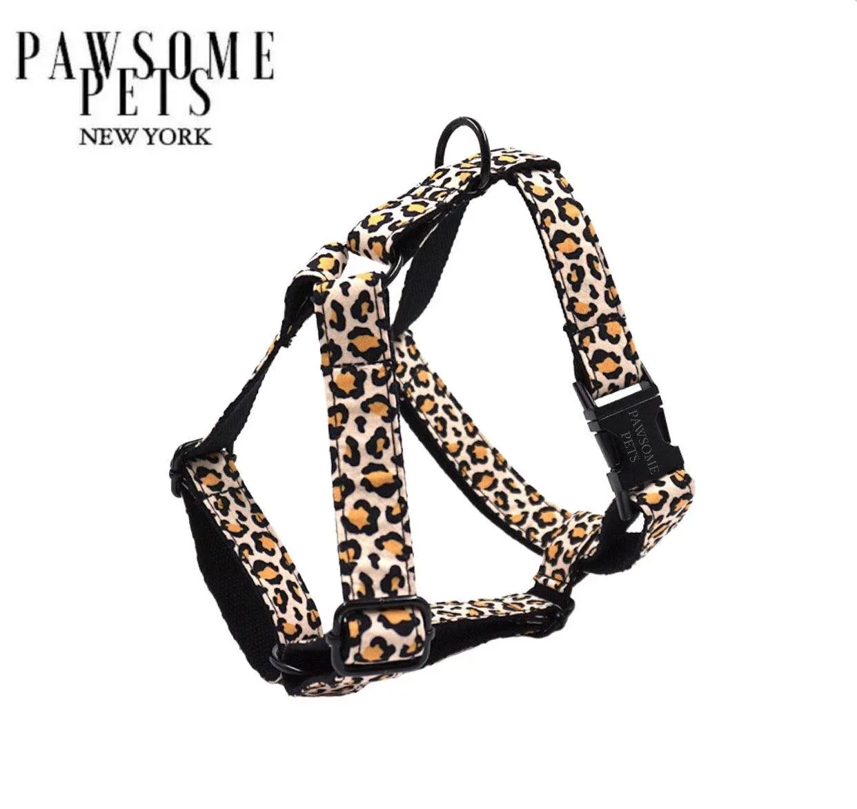 Step-in Dog Harness, Leopard