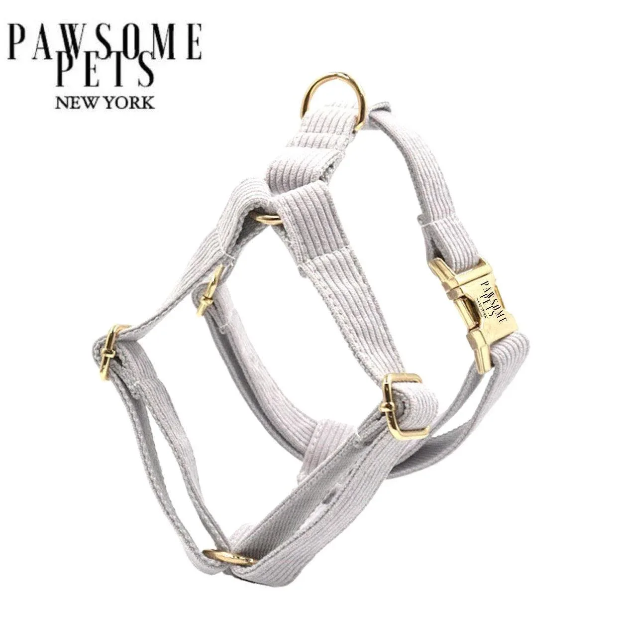 Step-in Dog Harness, Light Grey