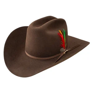 Stetson 30X Rancher Chocolate 4in Brim Precreased Felt Hat