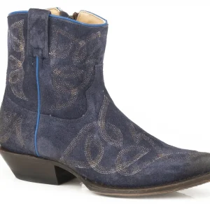 Stetson Ladies Collins Snip Toe Stacked Heel Boots