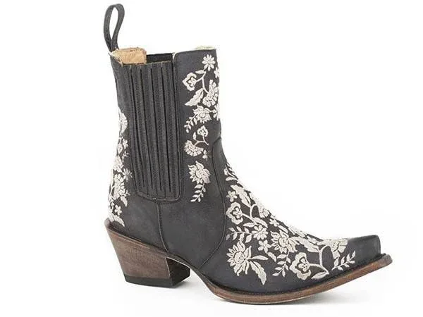 Stetson Ladies Cordelia Snip Toe Cowboy Boots 7 Bl