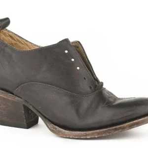 Stetson Ladies Fern Round Toe Fashion Boots 7 Choc