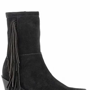 Stetson Ladies Halle Snip Toe Boots With Fringe