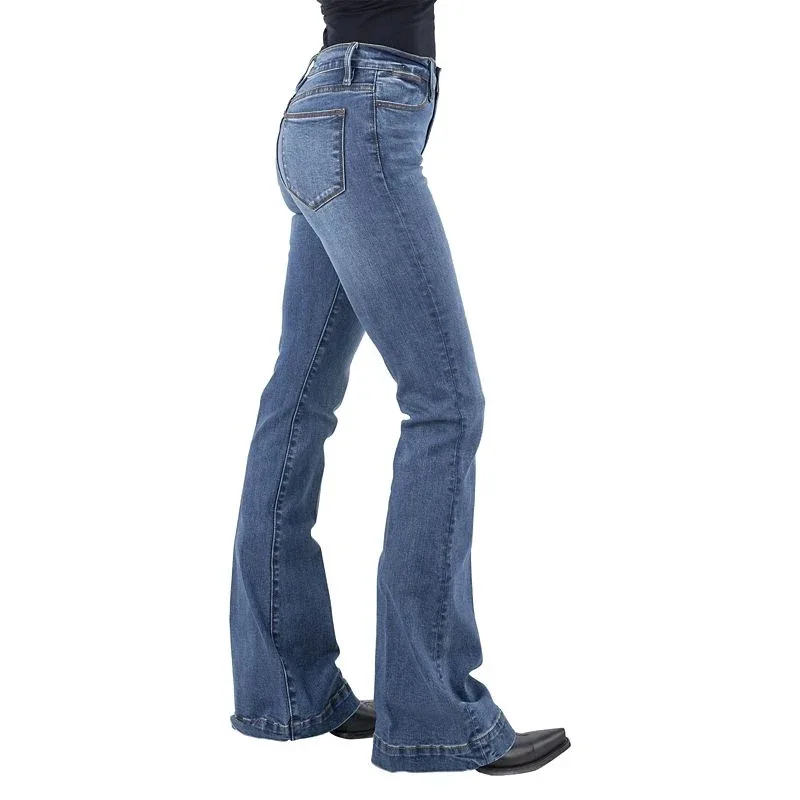 Stetson Ladies High Waist Flare Jeans - Image 2