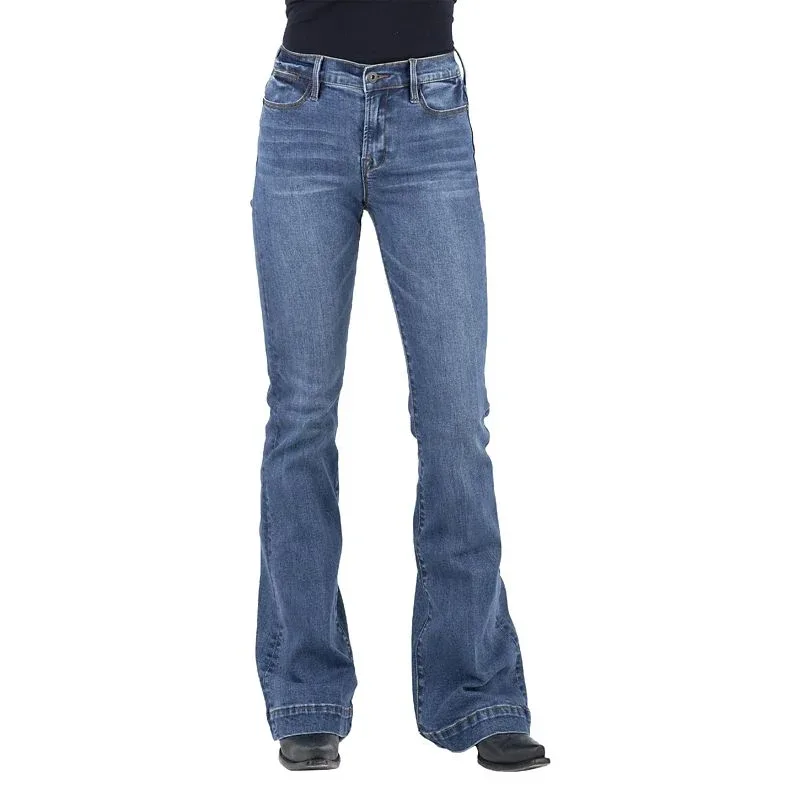 Stetson Ladies High Waist Flare Jeans