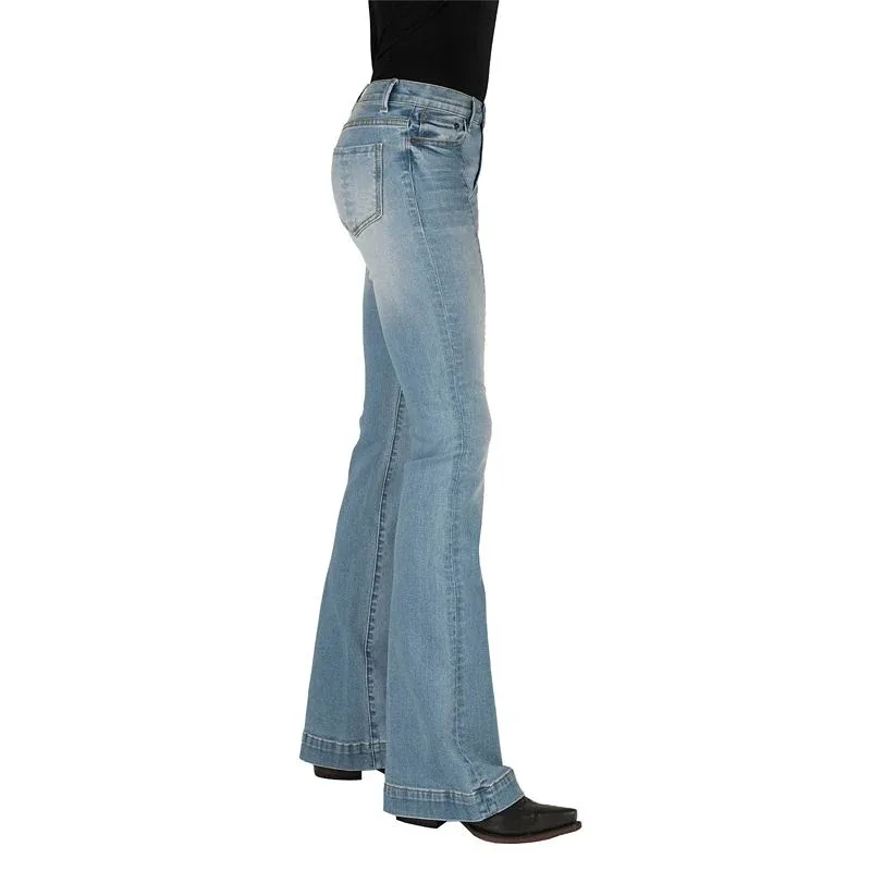 Stetson Ladies High Waist Seam Flare Jeans - Image 2