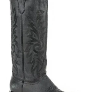 Stetson Ladies Lucy Snip Toe Cowgirl Boots 7 Blk