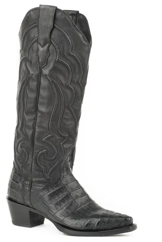 Stetson Ladies Talita Caiman Handcrafted Boots 8 B - Image 2