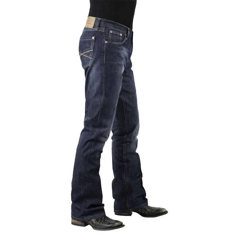 Stetson Mens 1014 Fit Semi-Dest Wash Jeans - Image 2