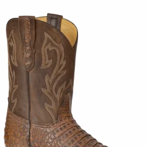 Stetson Mens Cameron Square Toe Leather Sole Boots