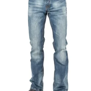Stetson Mens Curved X Contrast Stitch Jeans