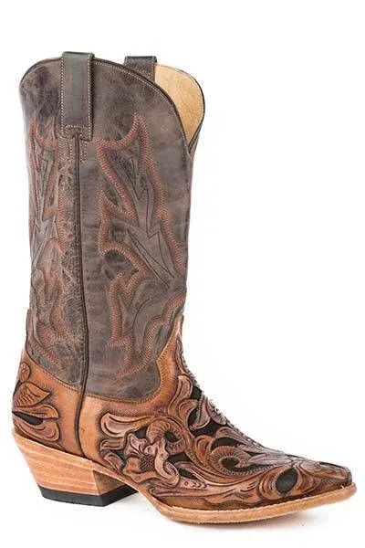 Stetson Mens Handtooled Wicks Boots - Image 2