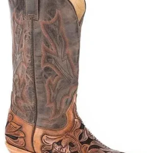 Stetson Mens Handtooled Wicks Boots