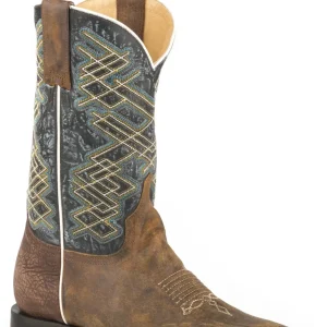 Stetson Mens Rider Square Toe TRU-X System Boots