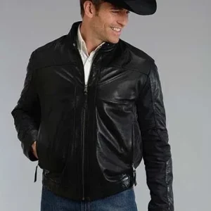 Stetson Mens Smooth Lamb Leather Jacket 2XL Brn