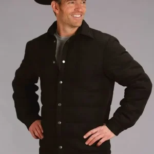 Stetson Mens Suede Bomber Jacket SM Brn