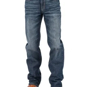 Stetson Mens Two-Tone Embossed X Jeans