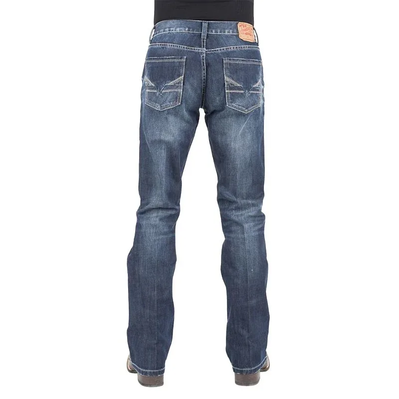 Stetson Mens V-Seaming Heavy Stitch Jeans - Image 2