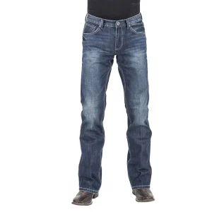 Stetson Mens V-Seaming Heavy Stitch Jeans