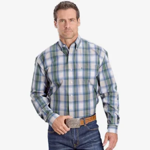 Stetson Moss Dobby Plaid Shirt