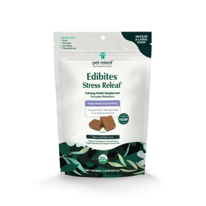 Stress Releaf Edibites Peanut Butter & Carob — Medium & Large Breed