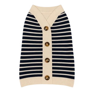 STRIPED CARDIGAN SWEATER