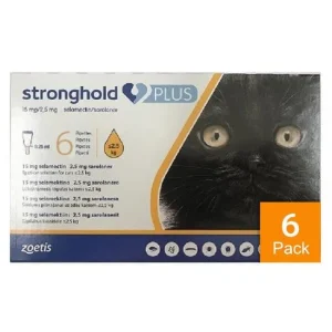 Stronghold Plus for Small Cats less than 5.5 lbs (2.5 kg) - 6 pack