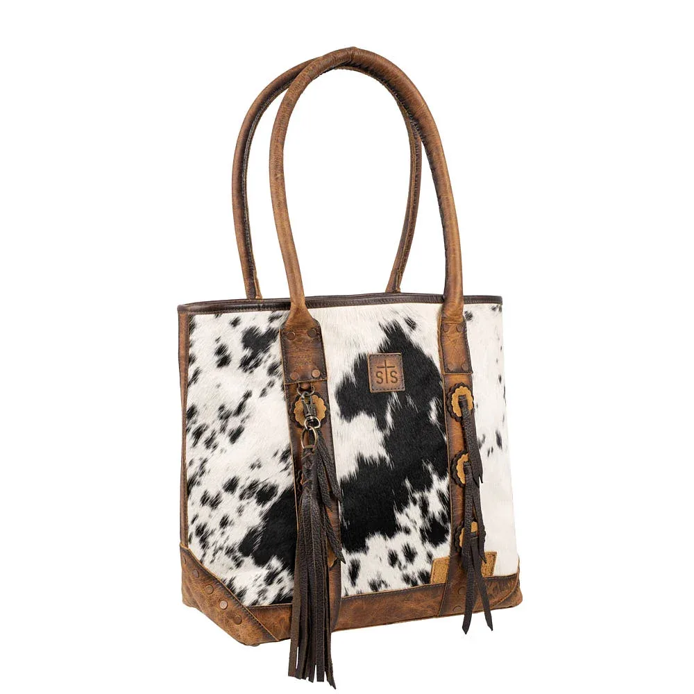 STS Ranchwear Guadalupe Cowhide Palomino Tote - Image 2