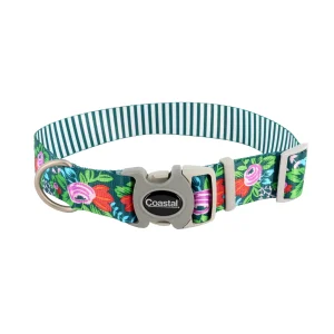 Sublime® Adjustable Dog Collar Floral Medium