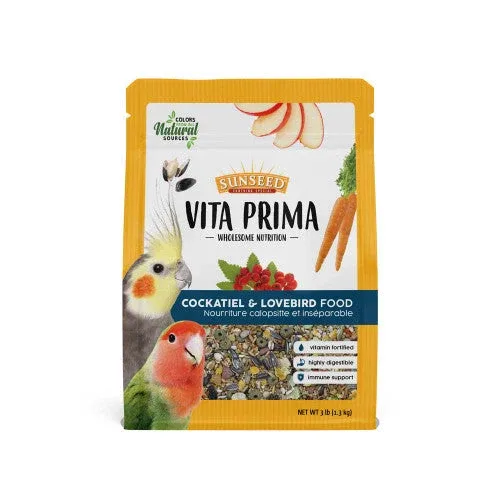 Sun Seed Vita Prima Cockatiel & Lovebird Bird Food 3 lb - Image 2