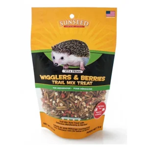 Sun Seed Vita Prima Wigglers and Berries Trail Mix Hedgehog Treat, 2.5 oz