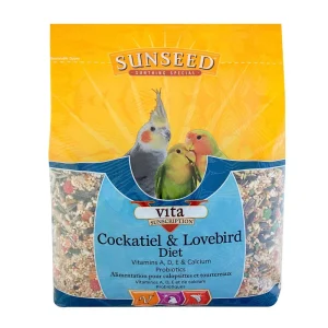 Sun Seed Vita Sunscription Cockatiel & Lovebird Diet Bird Food 5 lb