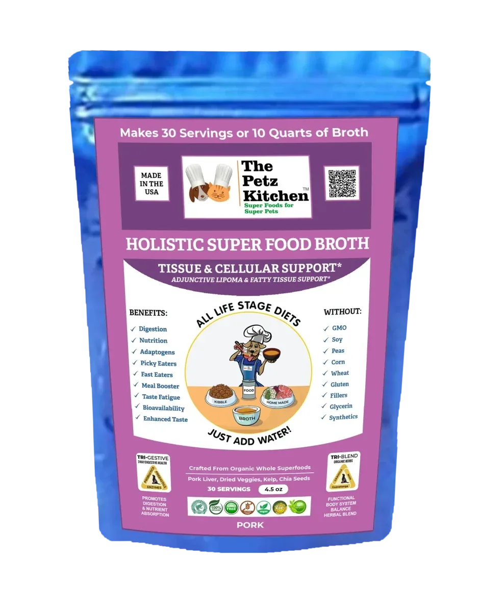 Super Dog Food Broth Tissue & Cellular Support For Dogs* The Petz Kitchen Lipoma & Tissue Support*