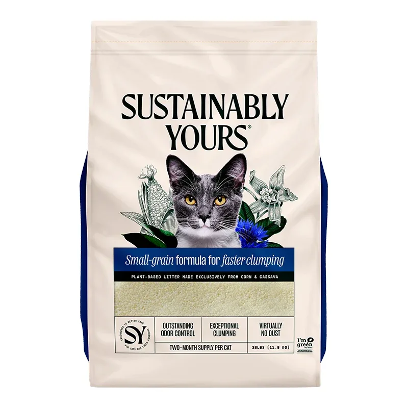 Sustainably Yours Cat Litter Small Grain 26lb {L-x}