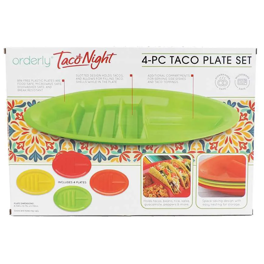 Taco Night Taco Plate Set 4 pc. - Image 2